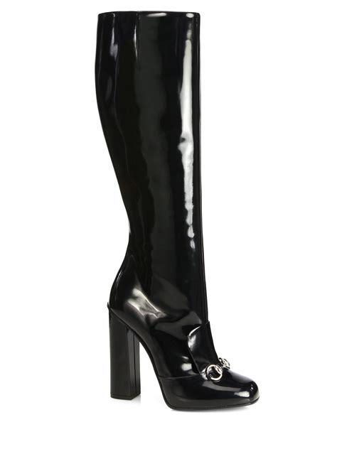 gucci over the knee boots size 9|gucci knee high boots black.